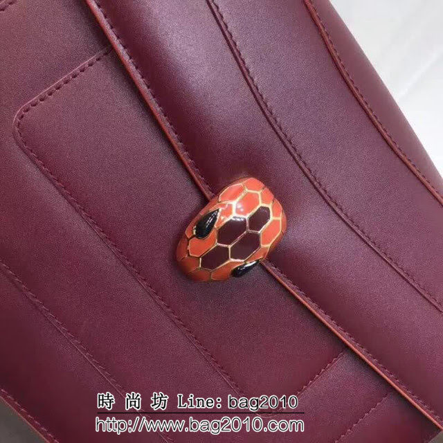 BVLGARI寶格麗 專櫃同步新款 Serpenti雙層琺瑯蛇頭包 鏈條單肩斜挎包 B35362 FYD1335